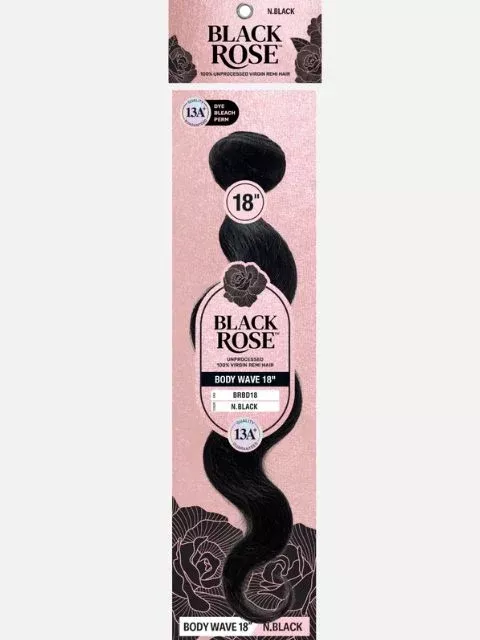 Vivica A Fox Black Rose Human Hair Extension Weave -BRBD-BODY WAVE"