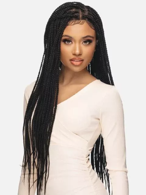 Vivica A Fox Full Lace Braided HD Hand-Tied Lace Front Wig FLB140-BOX34″