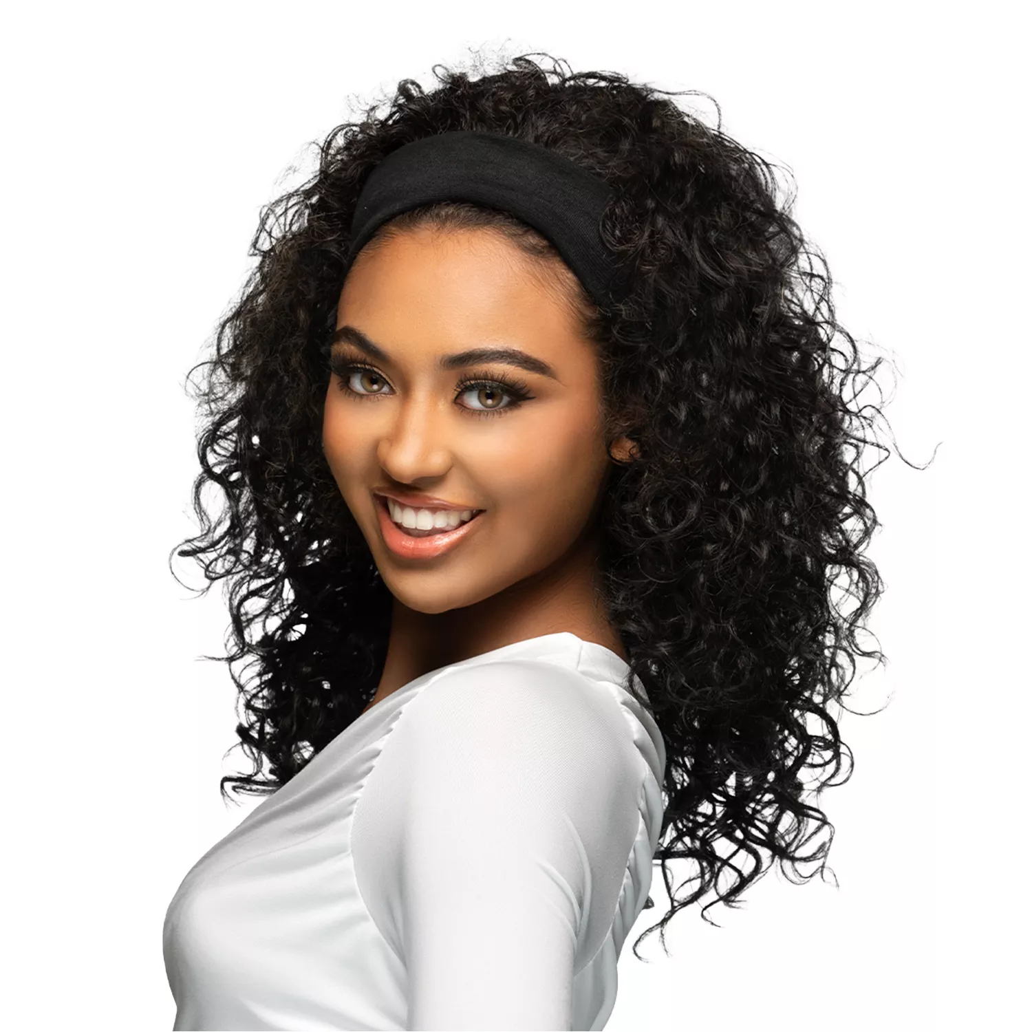Vivica Fox Half Wig 3 IN 1 Deep Curl 16" HW-112