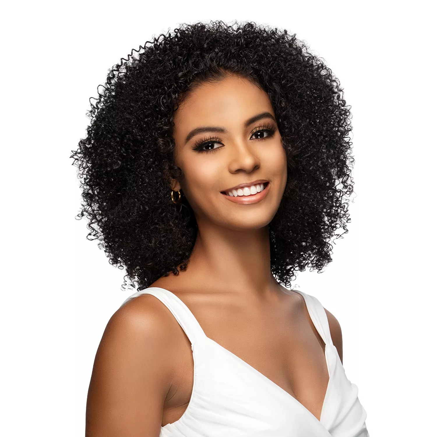 Vivica Fox Half Wig 3 IN 1 Jerry Curl 14" HW-111