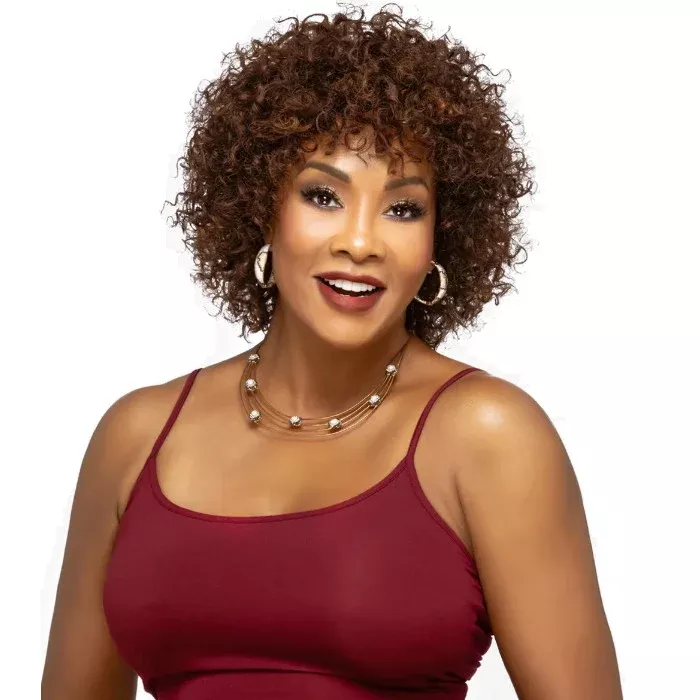 Vivica A Fox Human Hair Pure Stretch Cap Full Wig - HH BRITTA