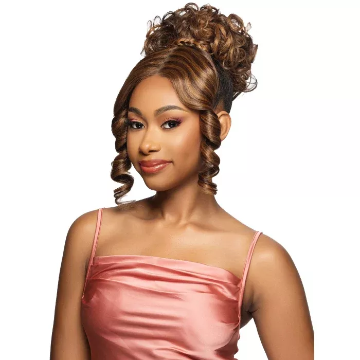 Vivica A Fox Lace Part Bang N Bun - LBPB-JEAN