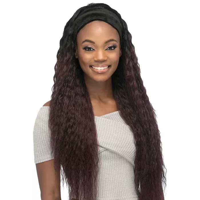 Vivica A Fox Layered Spanish Wave with Black Velvet Headband Wig - HB JOA