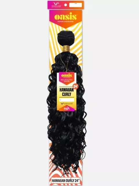 Vivica A Fox Oasis Human Hair Blend Bulk OASIS HAWAIIAN CURL 24″