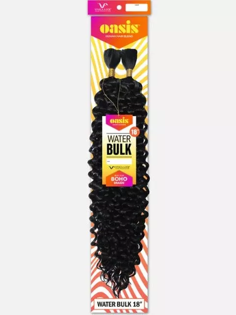 Vivica A Fox Oasis Human Hair Blend OASIS WATER BULK 18″ Bulk