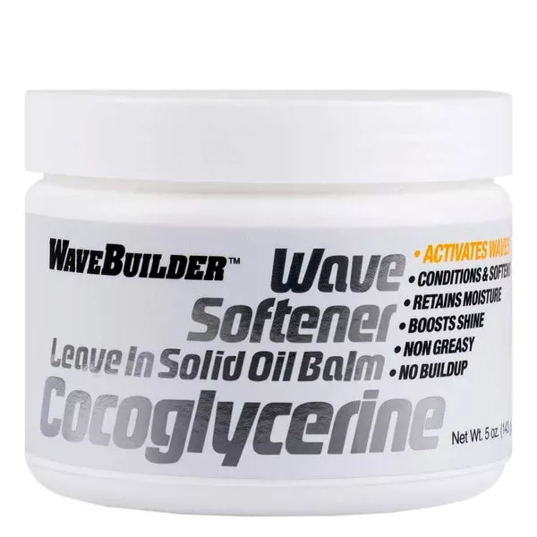 WAVEBUILDER Wave Softener Leave In Solid Oil Balm Cocoglycerine (5oz) – Love Beauty Supply