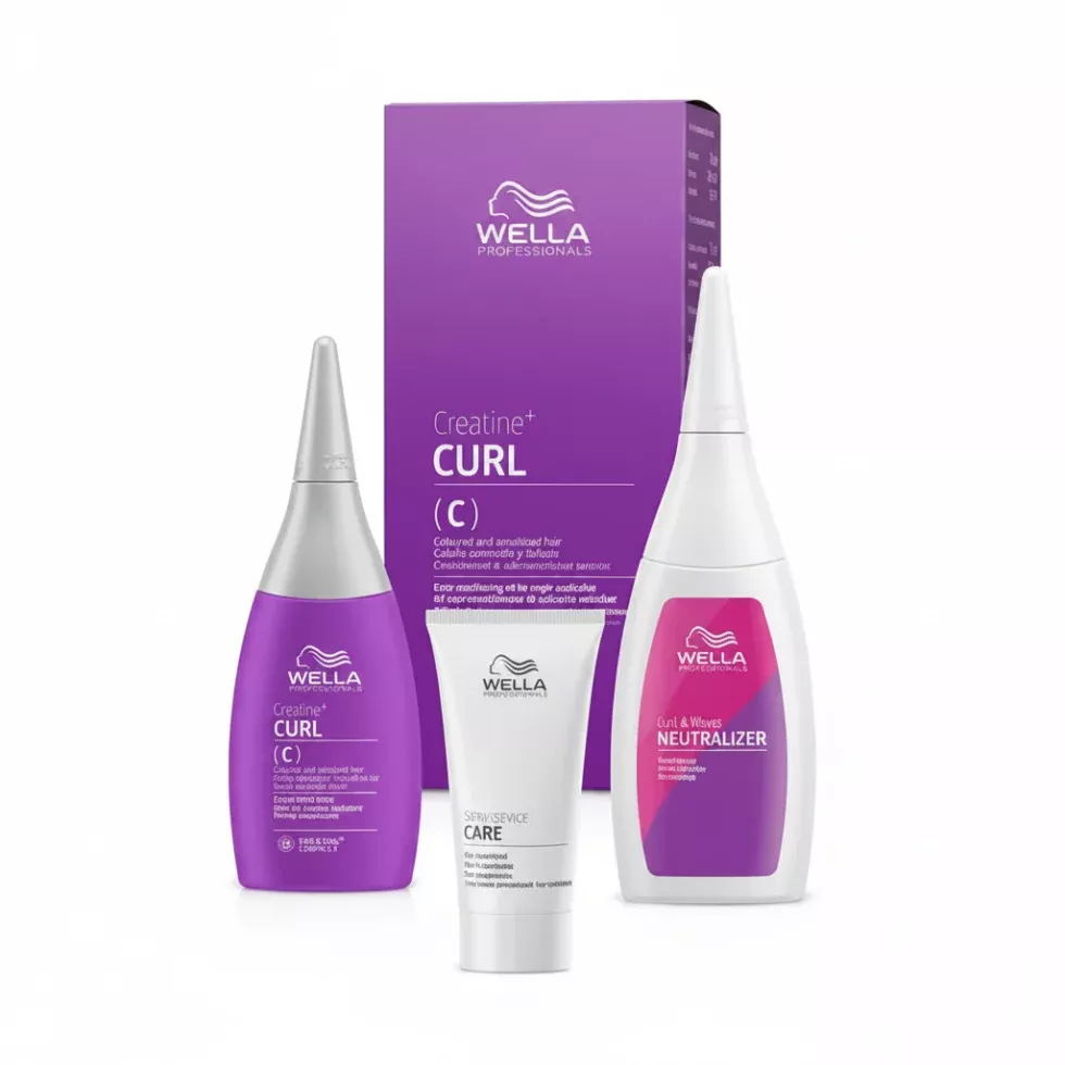 Wella Professionals Curl It Creatine+ Curl C Hair Kit – Long Lasting Curl Perm