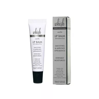 Whish Beauty Vanilla Lip Balm with Bakuchiol - .5 Oz.