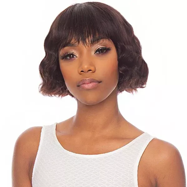 The Wig Black Pink Pure Virgin Remy 100% Human Hair Wig - HHBW DEEP 8
