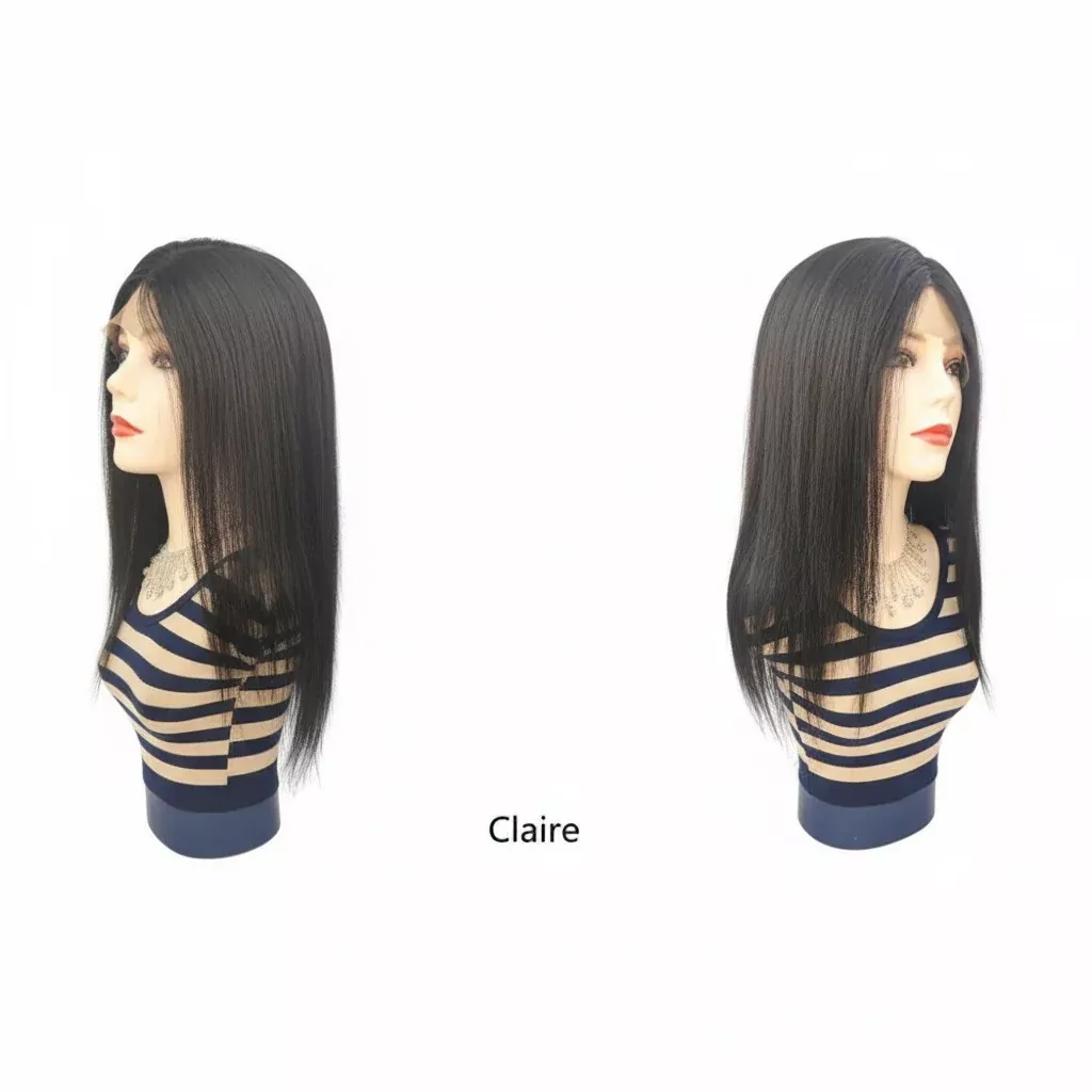 Wignus 100% Unprocessed Brazilian Swiss Lace Parting Wig - CLAIRE