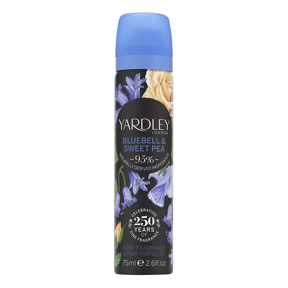 Yardley London Bluebell & Sweet Pea 2.6 oz Body Fragrance Spray