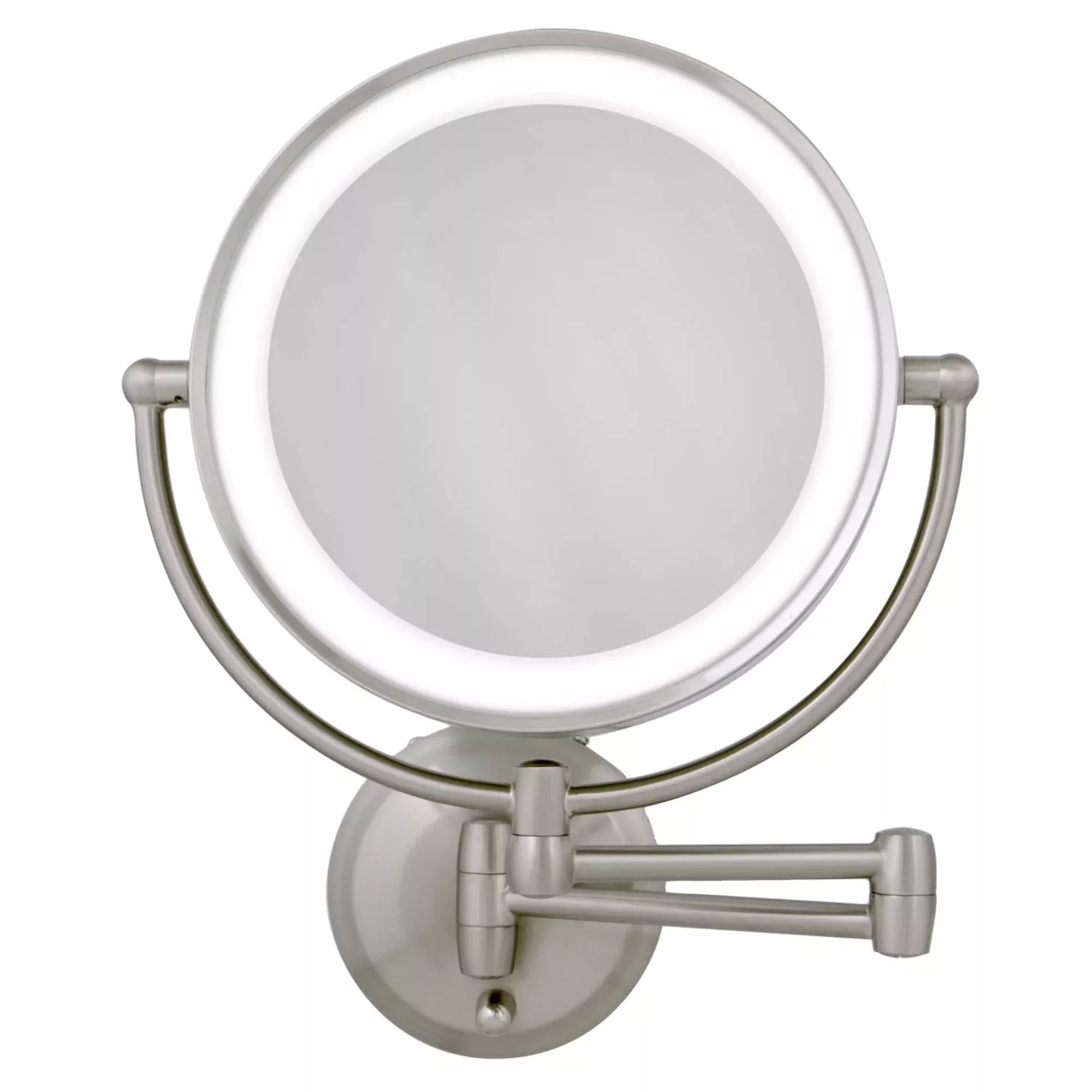 Zadro 11" Round LED Cordless Wall Mount Mirror 10X/1X LEDW410