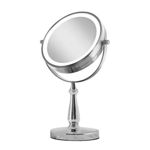 Zadro 7.5" Round LED Dual Sided Mirror 8X/1X - Chrome LVAN38