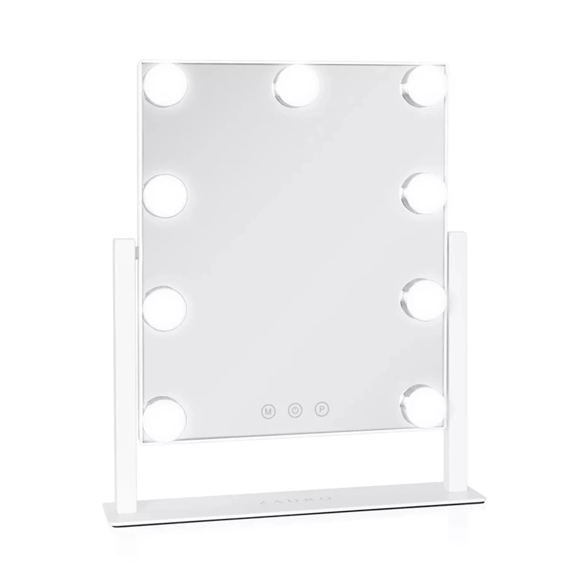 Zadro 9 Led Light Bulb Hollywood Vertical Makeup Mirror 12" x 14"