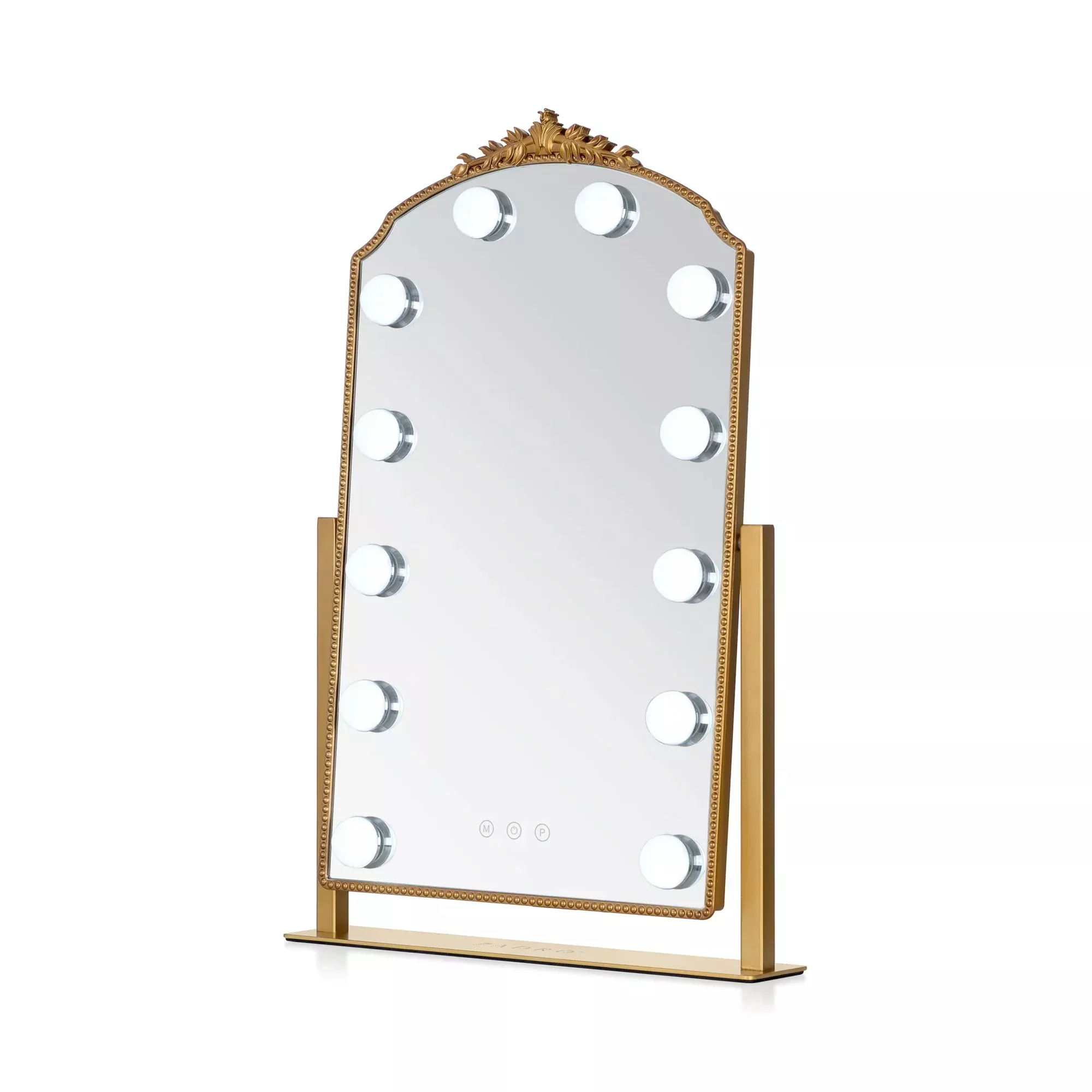 Zadro LED Lighted Hollywood Mirror with Gold Décor HLSDRZGD