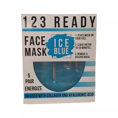 ZAQ Ice Blue Gel Face Mask - 5 Pc