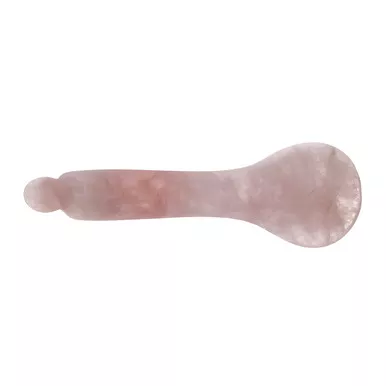 ZAQ Rose Quartz Gua Sha Spoon