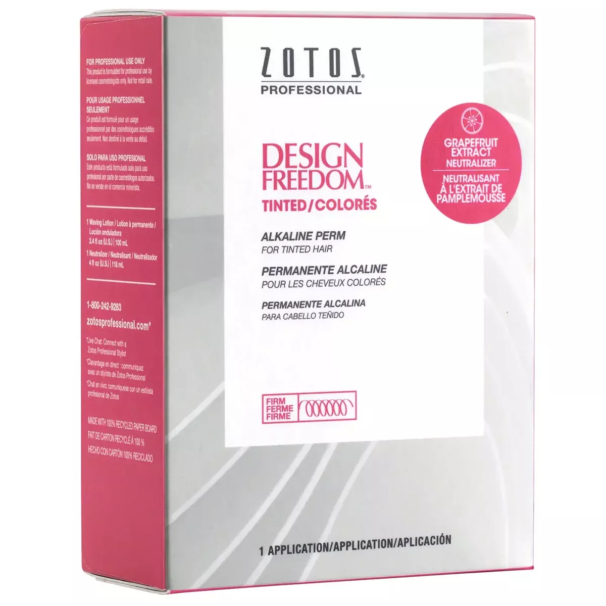 Zotos Professional Design Freedom Tinted Alkaline Perm 1pack