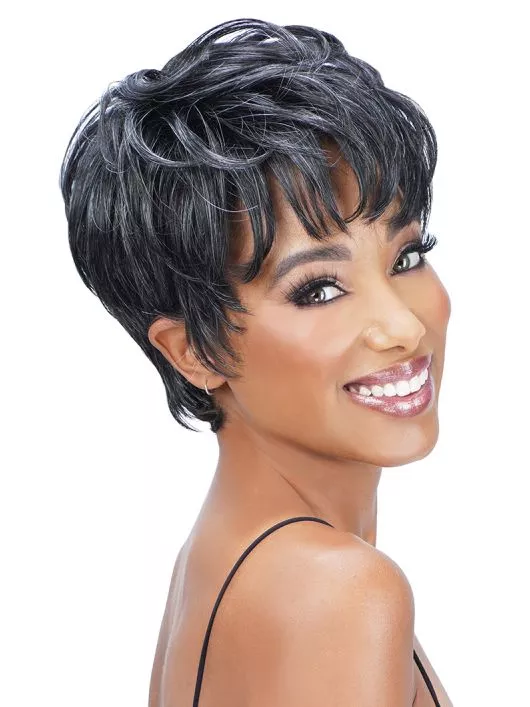 ZURRY SIS MS. WISDOME SALT AND PEPPER SYNTHETIC LACE PART WIG – WISDOM 203