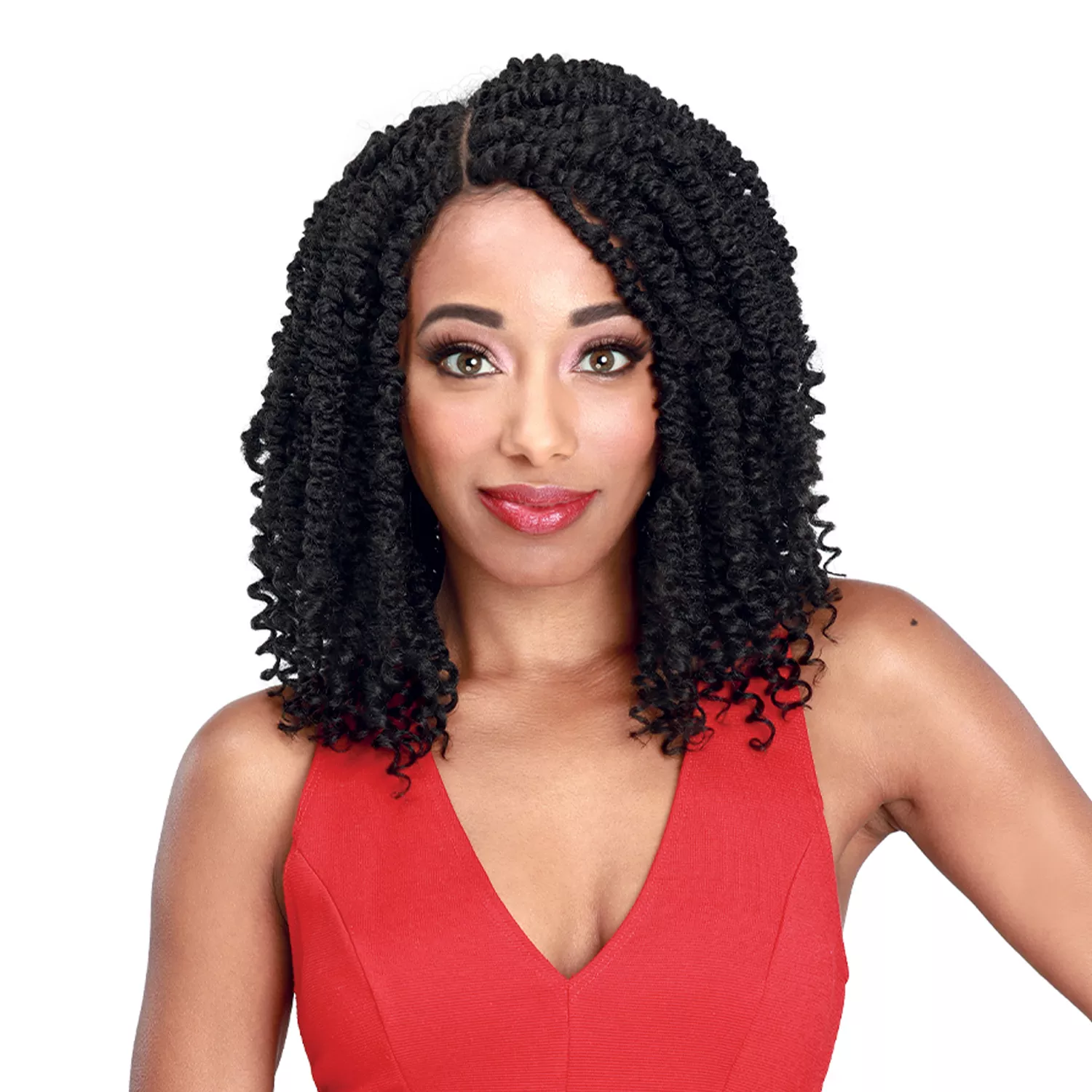 Zury Sis Braided Lace Front Wig 4X5 Free Part Diva-Lace Passion Twist V16