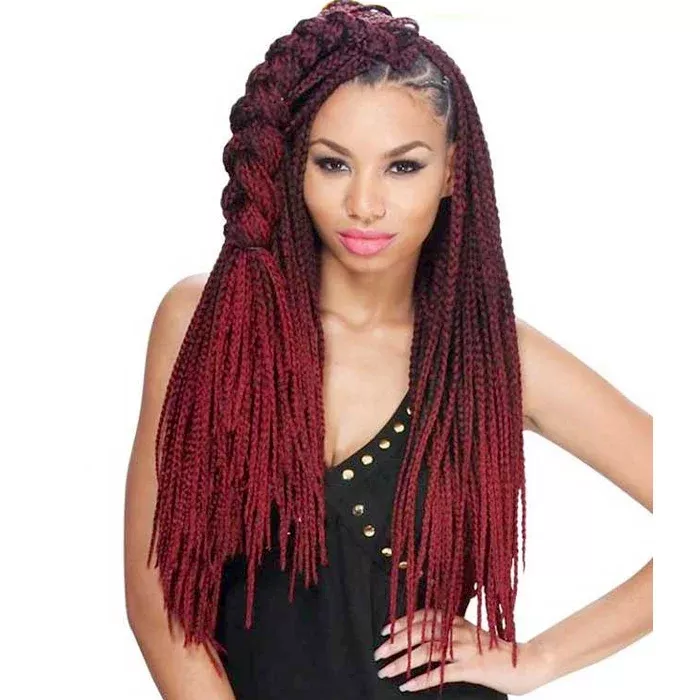 Zury Sis Bulk & Braid BOX MEDIUM BRAID 22 Inch (100% Hand Braided)