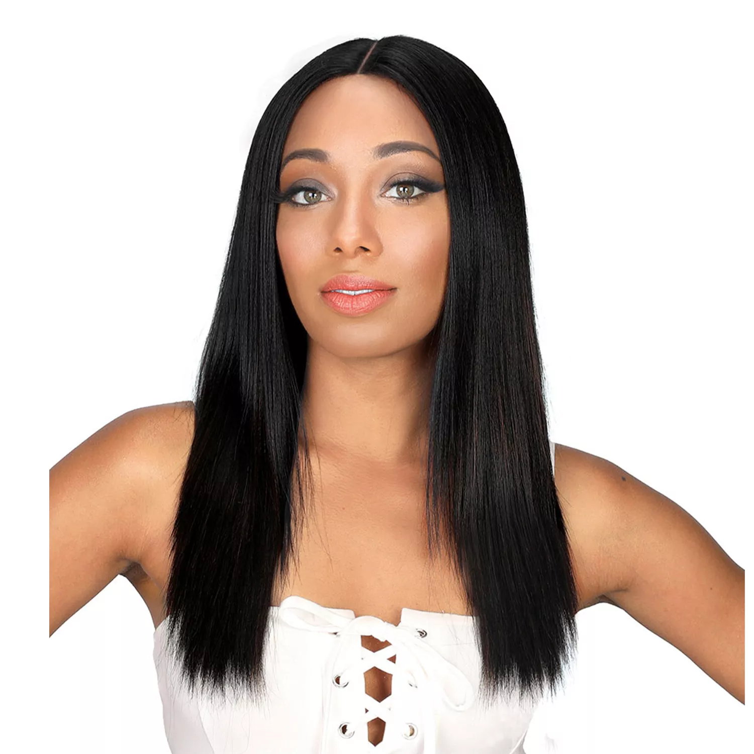 Zury Sis The Dream Lace Front Wig 4″ Deep Hand-Tied Part DR-LACE H Polo
