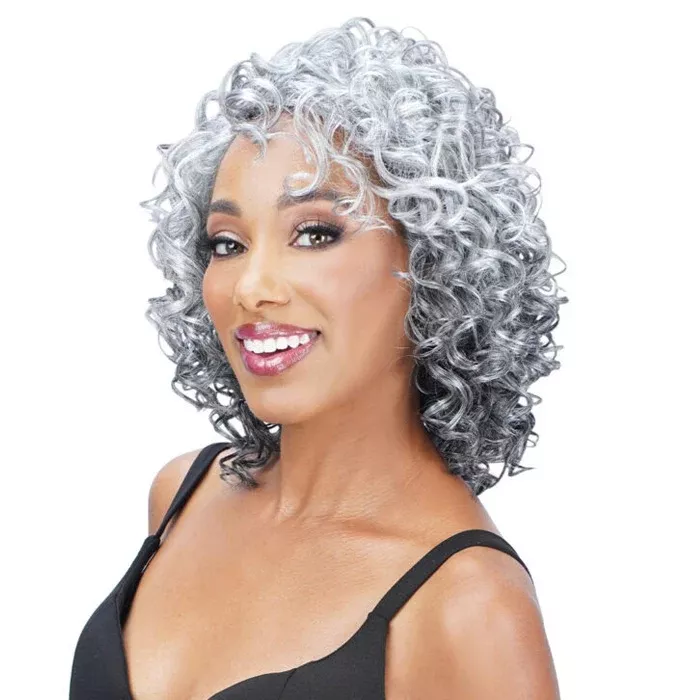 Zury Sis Ms.Wisdom Salt and Pepper Lace Part Wig – WISDOM 305