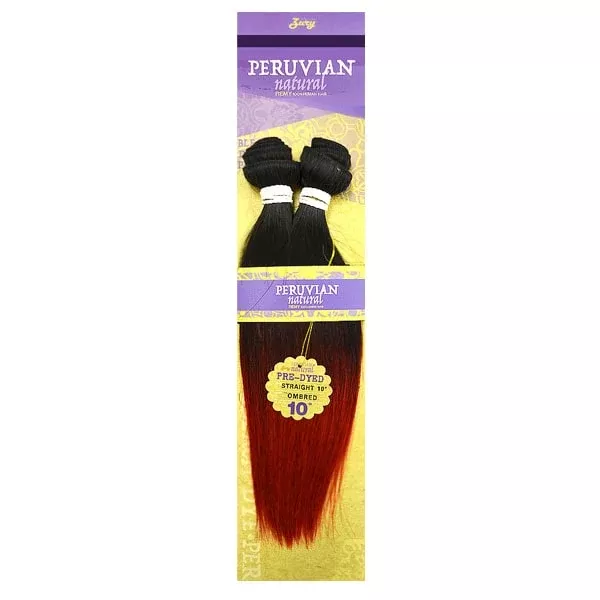 Zury Sis Peruvian Natural 100% Remy Human Hair Weave STRAIGHT 12" - 20" (Pre-Dyed)