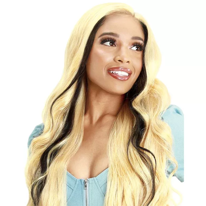 Zury Sis SKunk Stripe Colors 5″ HD Lace Front Wig – LF WILMA